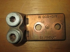 O.Z. Gedney Copper Lug SLMH502 4/0-500MCM 2W 2 bolt Used