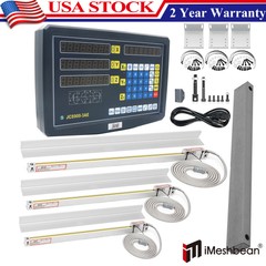 Linear Scale Digital Readout 2/3 Axis DRO Display Kit for Bridgeport Mill Lathe