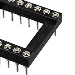 100X 14Pin DIP SIP Round IC Sockets Adaptor Solder Type Gold Plated Machined USA