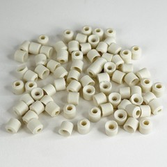 Lot of (75) Ceramic Insulator Beads High Temp Wire Insulation 3/16″ (4.76 mm) OD