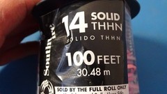 Southwire 14 awg Red Solid Copper Insulated Wire THHN THWN AWM 100 Feet 600 volt