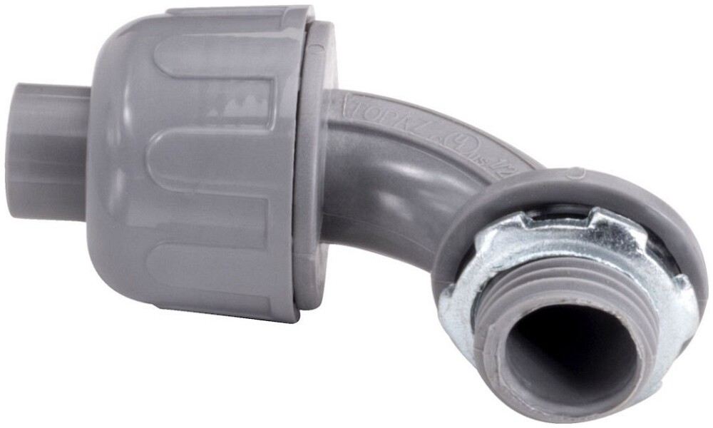 Southwire P492, 3/4″, Gray, 90D, Non-Metallic Liquid Tight Connector, 1 pc
