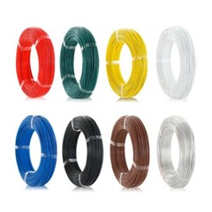 Flexible PTFE Cable Wire 28/26/24/22/20/18/16/14/13/12AWG Tinned Copper Stranded