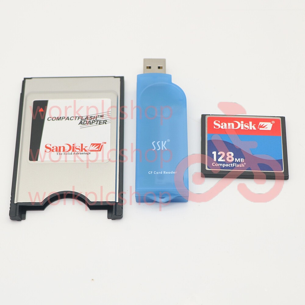 1PCS NEW Reader FANUC 128M CF Compact Flash Card+CF-PCMCIA Adapter+SSK #US