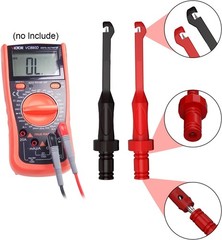 2PCS Multimeter Automotive Test Leads Kit with Wire Piercing Probe Clip, 4mm Ban
