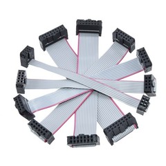 IDC Flat Ribbon Cable Assembly 2.54mm 6 10 16 20 40 64 Way Lead JTAG AVR ISP