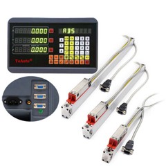 Bridgeport Mill 3Axis Digital Readout +3pc Linear Glass Scale DRO Display Kit