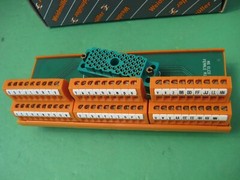 Weidmuller 912134 EDAC/ELCO 56 pin to terminal block interface block, Rail Mount