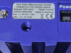 Zeiss Axiocam 506 mono 426557-0000-000 Microscope Digital Camera 60N-C 1″ 1.0x