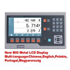 BIG Metal LCD Digital Readout YH800-2P With 2 PCS Linear Scales Linear Encoder
