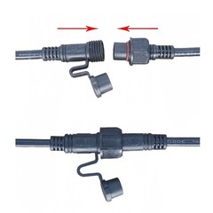 2 3 4 5 6 7 or 8 Pin IP68 Waterproof Electrical Male Female Connector Plug