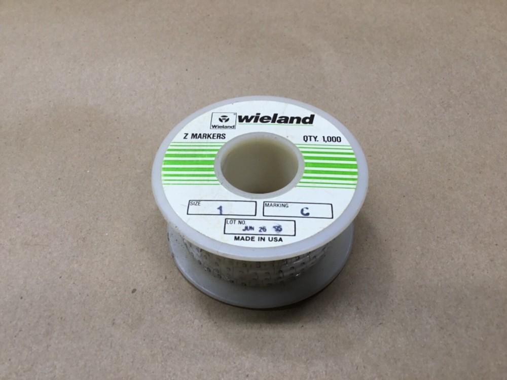 WIELAND Z TYPE MARKERS MARKING C SIZE 1 1000 Count #45C22