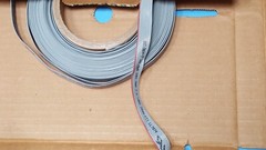 (24 FT) FLAT RIBBON CABLE, 9L28010-008, BELDEN, 10 Conductors, 28AWG, 300VAC