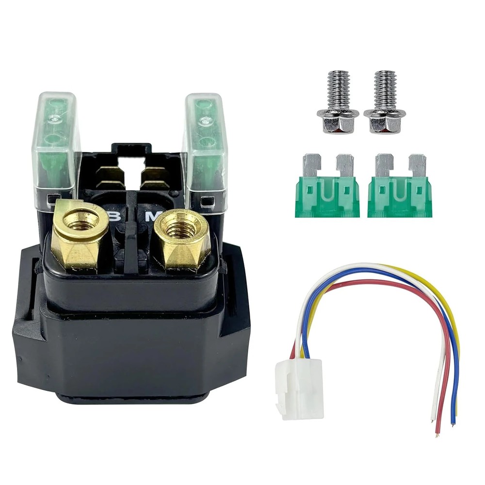 Starter Relay Solenoid with Plug for Yamaha Grizzly Kodiak Raptor 350 400 450 66
