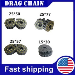 2PCS 1M Drag Chain Wire Carrier R28/R38/R55 Plastic Semi Close/Open Type Cable