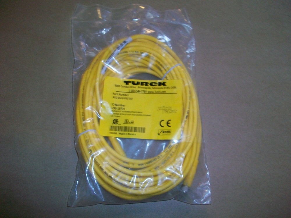 Turck Molded Cordset PKG 4M-5-PSG 4M U0881-44 4M NEW