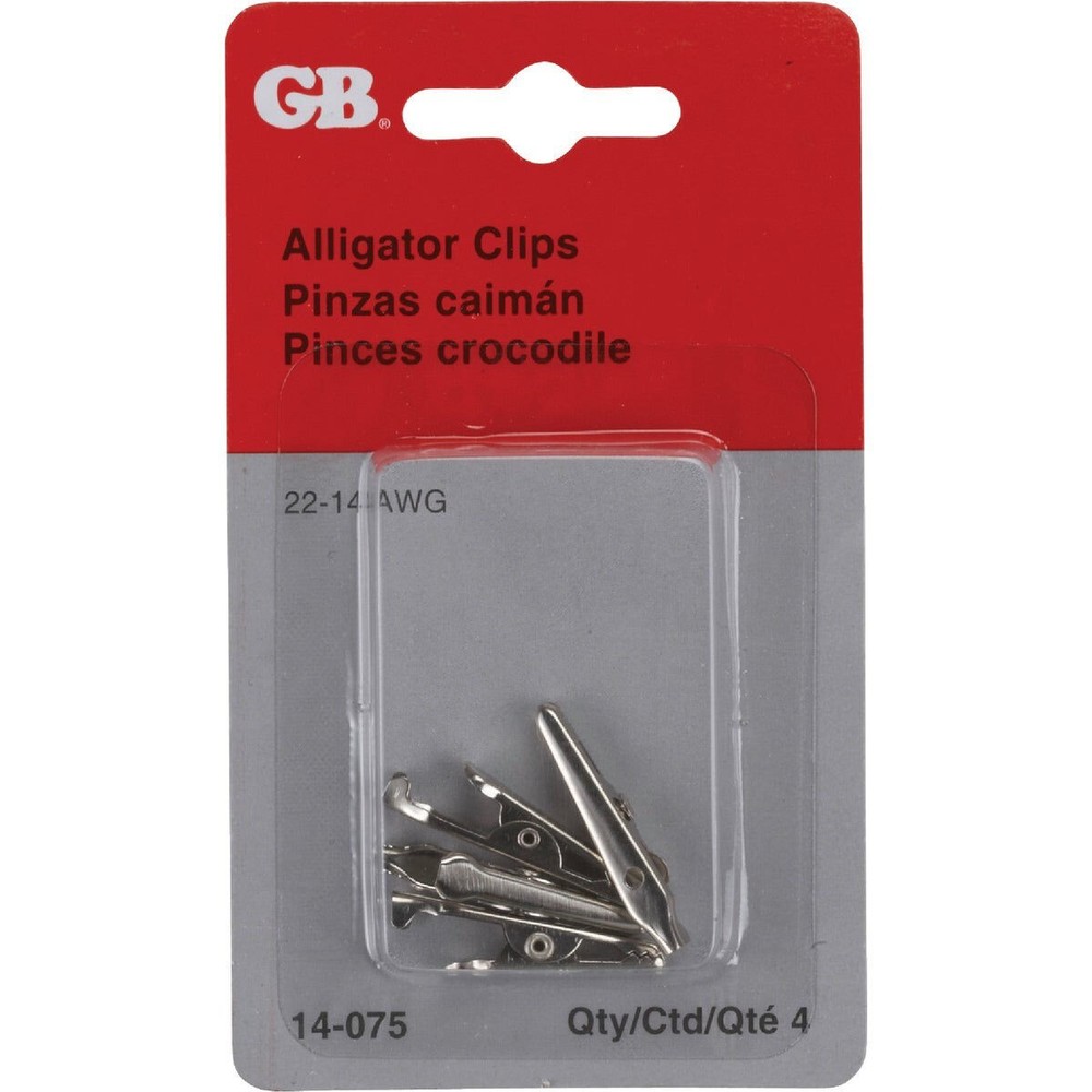 GARDNER BENDER 1-1/4 IN. MINI NON-INSULATED ALLIGATOR CLIP (4-PACK)