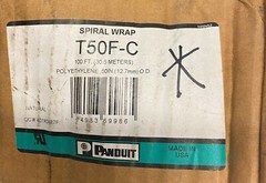 Panduit T50F-C Spiral Wire Wrap 100 FT. – White