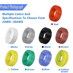 UL3135 Flexible Soft Silicone Wire Cable 10~30AWG Tinned Copper-All Colours/Size