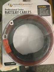 2 AWG Battery Cable 3FT 2 Gauge Copper Battery Inverter Cables with 3/8 in Lugs
