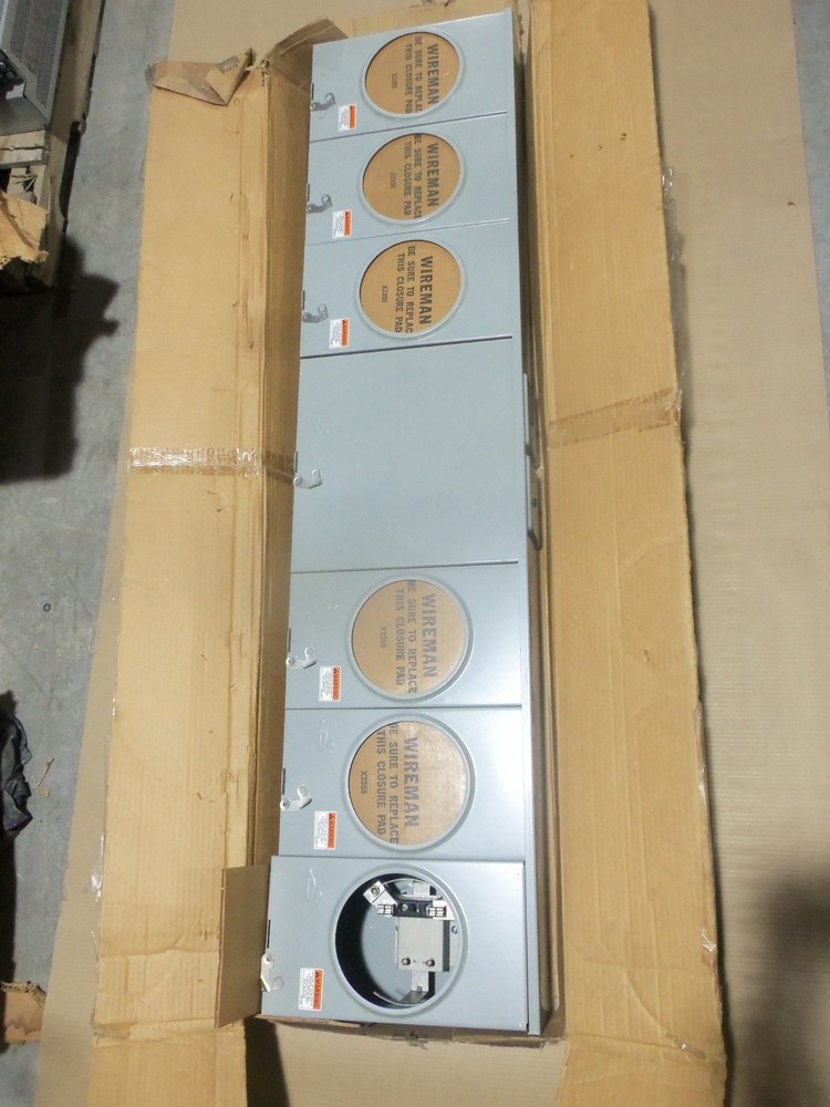 NEW Midwest KR6CS1ET 4 Gang Meter Socket 200 Amp 600V 1 Phase 620 Amp Rating AK