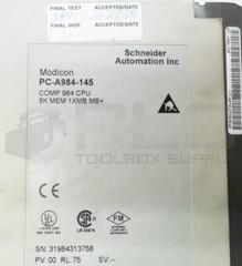 SCHNEIDER AUTOMATION PC-A984-145 PROCESSOR MODULE COMP 984 CPU 8K MEM