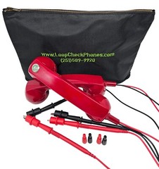 Loop Check Phones Electrician Continuity Test Phone Set TE001-N in Red or Black