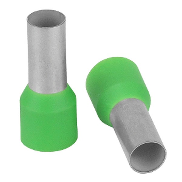 Pacer Green 6 AWG Wire Ferrule – 12mm Length – 10 Pack TFRL6-12MM-10 UPC 8402…