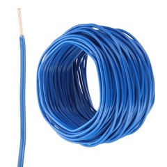 75 Feet Electrical Wire Insulated Solid Copper 14 AWG THHN Wire UL listed,Blue