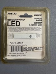 IL-LDRS-A Pilot LED Bulb Load Resistor Eliminates Fast Blinking, 2PC, 25W