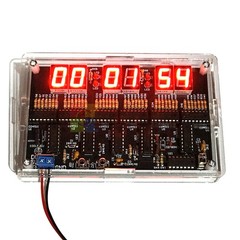 Digital Circuit Clock DIY Electronic Kit Electronic Clock Teaching Kit + Case
