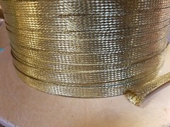10 FEET 1/2 BRAIDED GROUND STRAP GROUNDING BRASS Flat Braid MADE IN USA