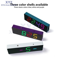 DIY Electronic Clock Kit LED Digital RGB Clock Time Temperature Date Display 5V