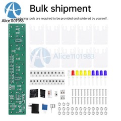 DIY LED Music Spectrum Electronic Kit Crystal Column Audio Display LM339 LM358