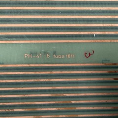 Vintage FUBA PH-41: 6 A 51 Connector Board, Industrial Gold Plated Bus Bar 1011