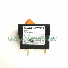 1PC switch circuit breaker TA45-A226L100C0 10A 240V orange button with light