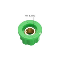 5pcs 6.4mm Shaft Hole Potentiometer Control Rotary Knobs Effect Pedal Knob Green