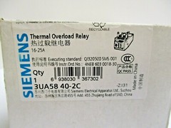 SIEMENS THERMAL OVERLOAD RELAY, 3UA58 40-2C
