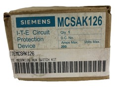 Siemens MCSAK126 Auxiliary Switch Kit 200A Breaker OEM Circuit Protection