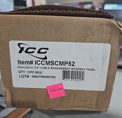 CABLE MANAGEMENT INTERBAY, ICCMSCMP52, ICC Panel