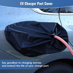 Strong Magnetic EV Charger Cover – All-Weather Outdoor EV Chargin Color: Black