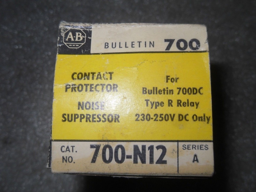 1 Allen-Bradley 700-N12 CONTACT PROTECTOR NOISE PROTECTOR