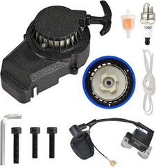 Black Aluminum Pull Starter Recoil Starter For 2 Stroke Engine 47cc 49cc 50cc Mi