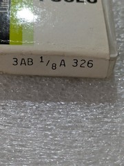 Littelfuse 326 Slo-Blo Fuse 3AB 1/8A 250V Pack of 10 Glass Electrical Industrial