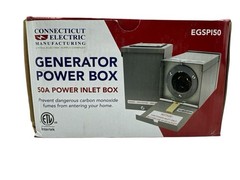 Connecticut Electric 50A Generator Power Inlet Box with Cover EGSPI50 (OB)