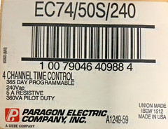 NEW Paragon EC74/50S/240 4 Channel Time Control 365 Programmable 57D