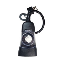 Defiant Outdoor Heavy-Duty 24-Hour Mechanical Timer 2 Outlets Weather Resistant