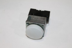 Siemens 3SB36 40-6BA60, Pilot Light with Lampholder 120V, White Lens