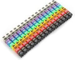Digital Number Tube Wire Number Label Tube Cable Marker Colorful 1.5Mm²
