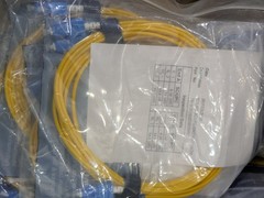 LIGHT WAVE FIBER OPTIC PATCH CABLE 791515OS2D003MR3 3 METER (LOT OF 10)